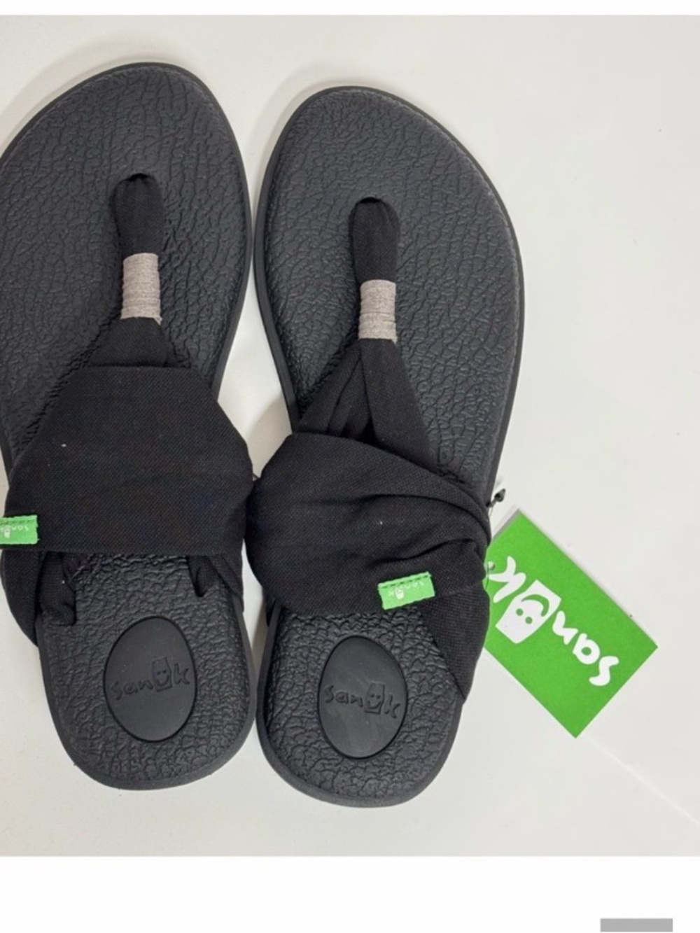 Sanuk Black Twist Strap Women's Sandals